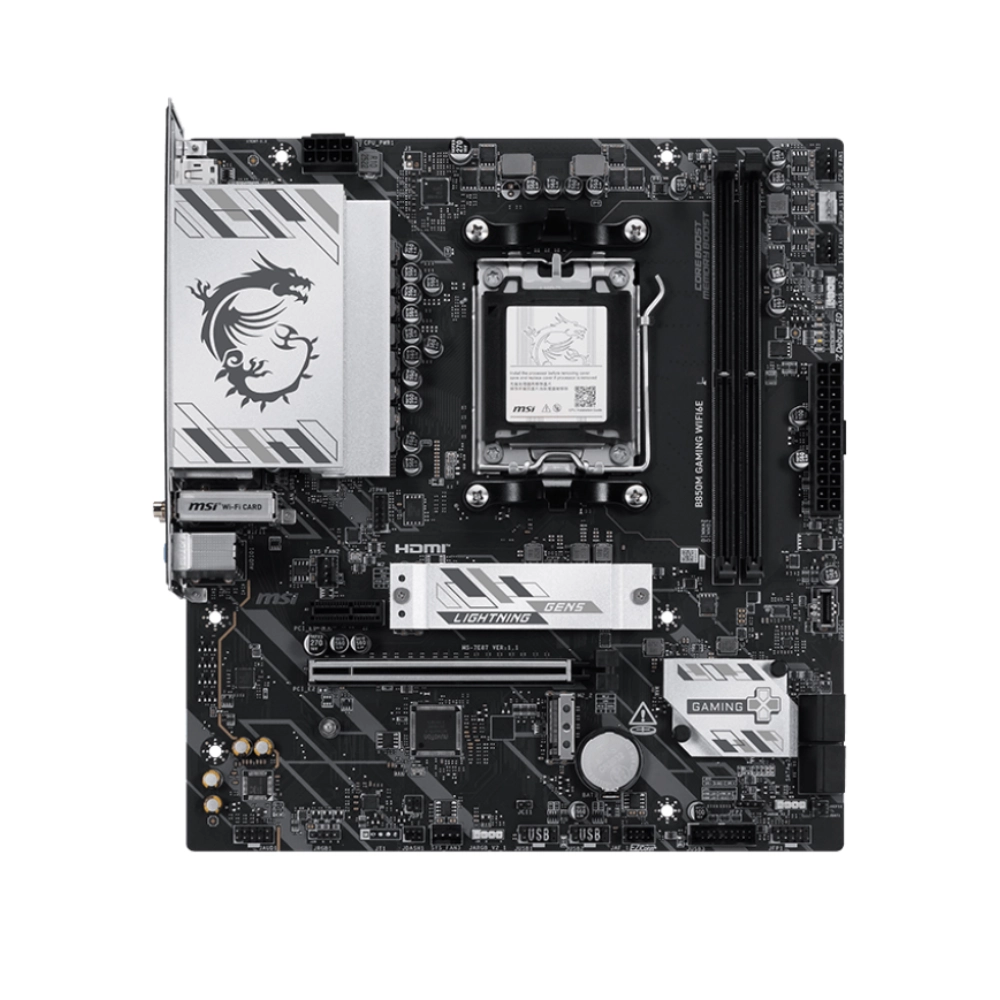 MSI Motherboard B850M GAMING WIFI6E DDR5 For AMD view 2